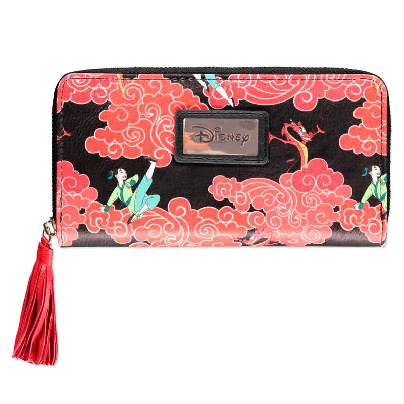 Disney Mulan Ladies All Over Print Zip Around Wallet - Ginga Toys