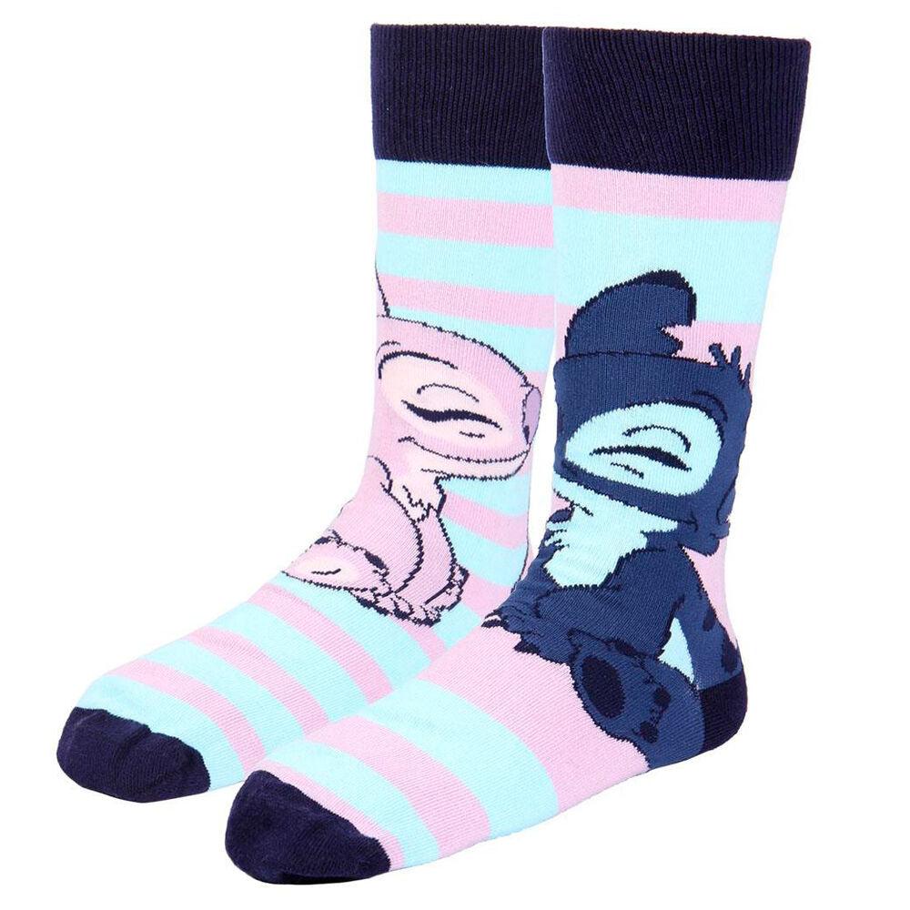 Disney Stitch Adult Socks Pack 3 Pieces Gift Box 36/41 - Cerda - Ginga Toys