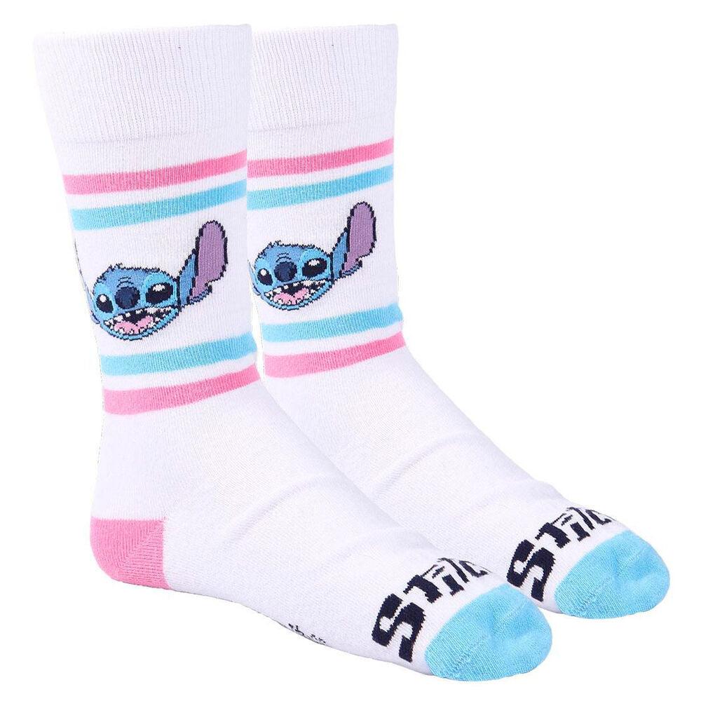 Disney Stitch Adult Socks Pack 3 Pieces Gift Box 36/41 - Cerda - Ginga Toys