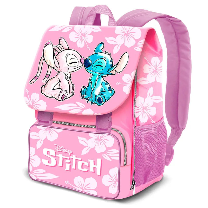 Disney Stitch & Angel flap backpack 45cm - Ginga Toys