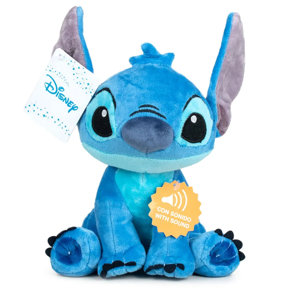 Disney Stitch Soft Plush Toy with Sound 20cm - Ginga Toys