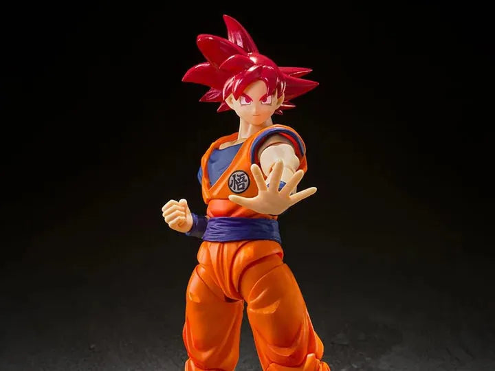 Dragon Ball Super God of Virtue S.H.Figuarts Super Saiyan God Goku Action Figure - Ginga Toys