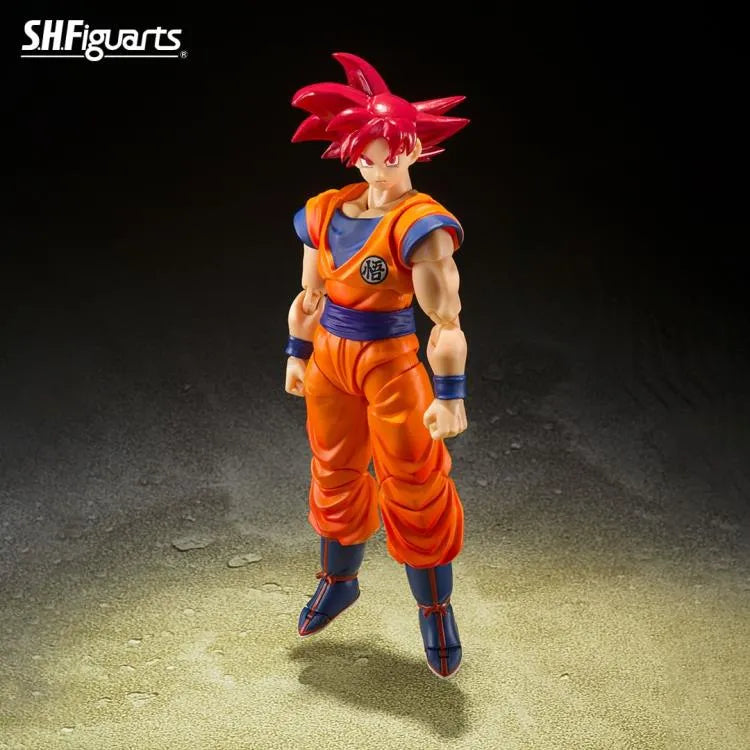 Dragon Ball Super God of Virtue S.H.Figuarts Super Saiyan God Goku Action Figure - Ginga Toys