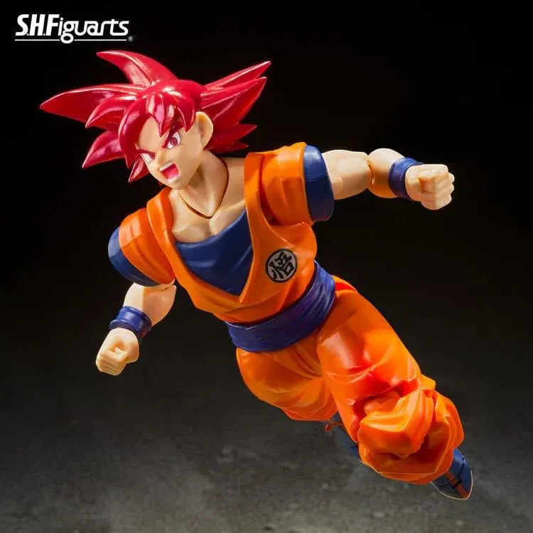 Dragon Ball Super God of Virtue S.H.Figuarts Super Saiyan God Goku Action Figure - Ginga Toys