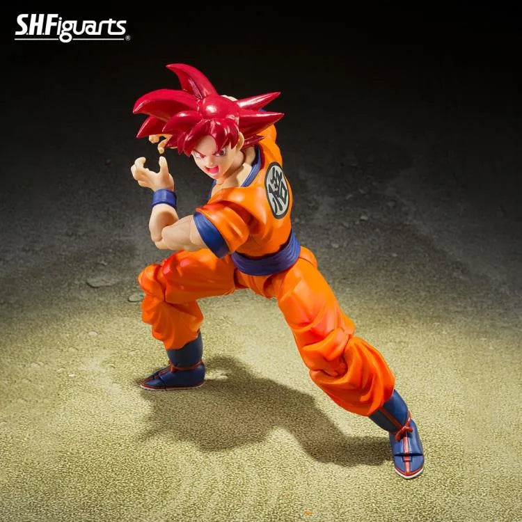 Dragon Ball Super God of Virtue S.H.Figuarts Super Saiyan God Goku Action Figure - Ginga Toys