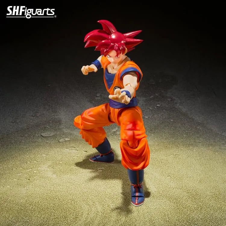 Dragon Ball Super God of Virtue S.H.Figuarts Super Saiyan God Goku Action Figure - Ginga Toys