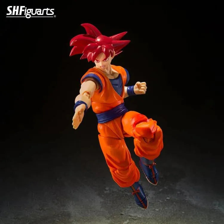 Dragon Ball Super God of Virtue S.H.Figuarts Super Saiyan God Goku Action Figure - Ginga Toys