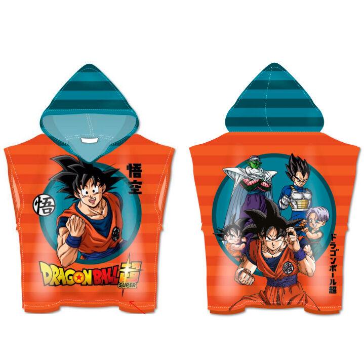 Dragon Ball Super Poncho Towel Kids Polyester - Ginga Toys