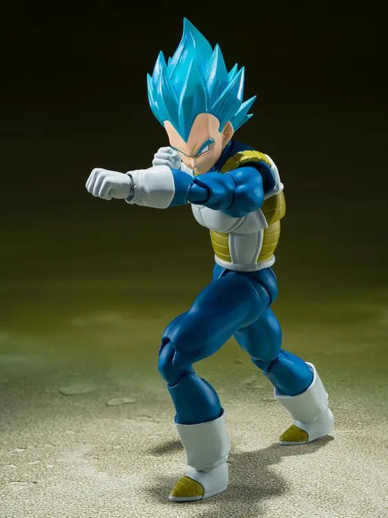 Dragon Ball Super S.H.Figuarts Super Saiyan God Super Saiyan Vegeta (Unwavering Saiyan Pride) Action Figure - Ginga Toys