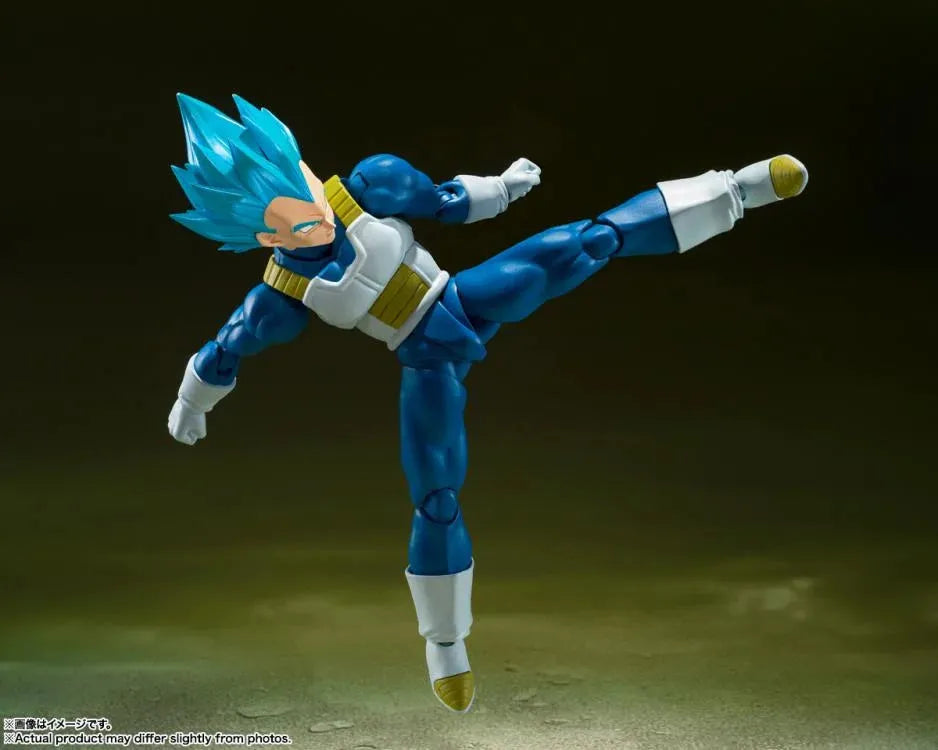 Dragon Ball Super S.H.Figuarts Super Saiyan God Super Saiyan Vegeta (Unwavering Saiyan Pride) Action Figure - Ginga Toys