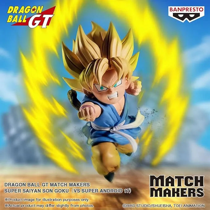 Dragon Ball Z Match Makers Super Saiyan Goku (vs. Super Android 17) Figure - Ginga Toys