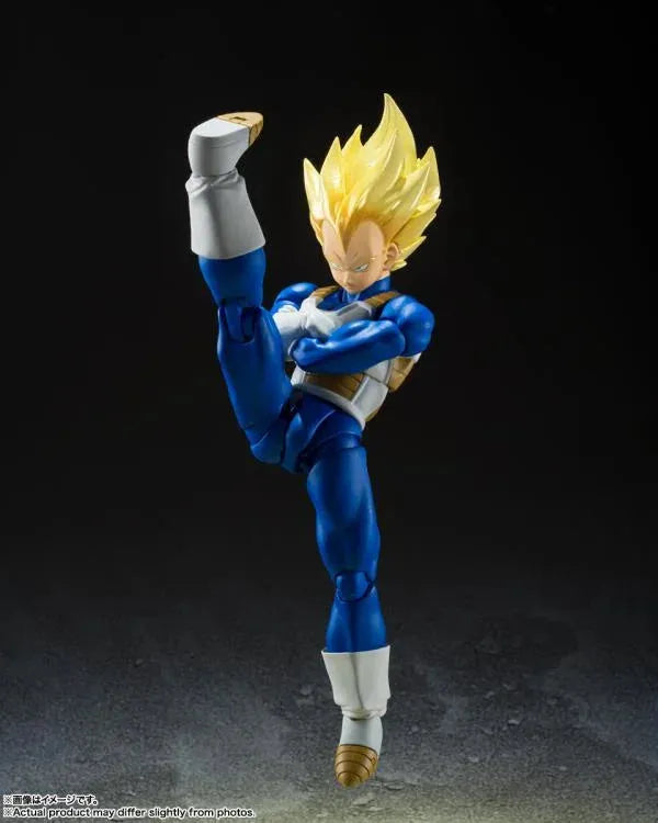 Dragon Ball Z S.H.Figuarts Super Saiyan Vegeta Figure (Awakening Super Saiyan Blood) - Ginga Toys