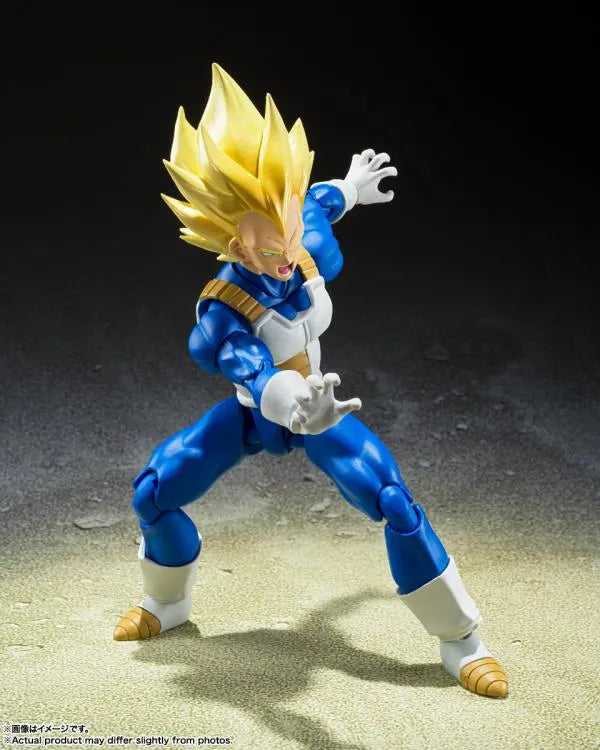 Dragon Ball Z S.H.Figuarts Super Saiyan Vegeta Figure (Awakening Super Saiyan Blood) - Ginga Toys