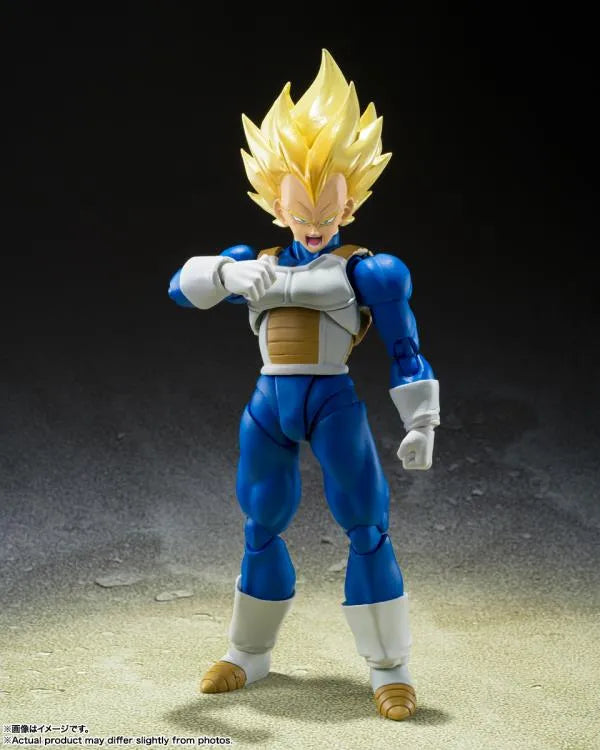 Dragon Ball Z S.H.Figuarts Super Saiyan Vegeta Figure (Awakening Super Saiyan Blood) - Ginga Toys