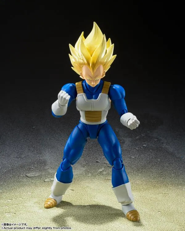 Dragon Ball Z S.H.Figuarts Super Saiyan Vegeta Figure (Awakening Super Saiyan Blood) - Ginga Toys