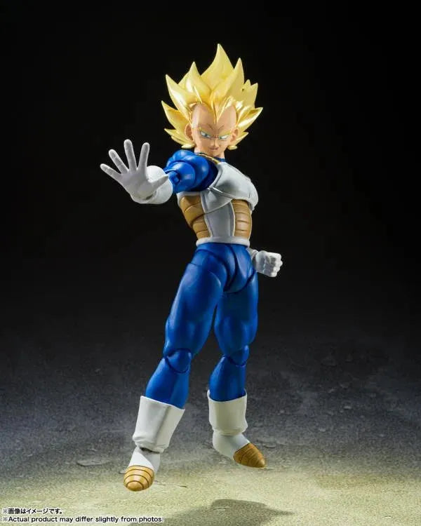 Dragon Ball Z S.H.Figuarts Super Saiyan Vegeta Figure (Awakening Super Saiyan Blood) - Ginga Toys