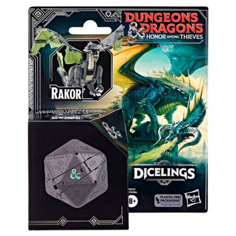 Dungeons & Dragons: Honor Among Thieves Dicelings Black Dragon Rakor Figure - Hasbro - Ginga Toys