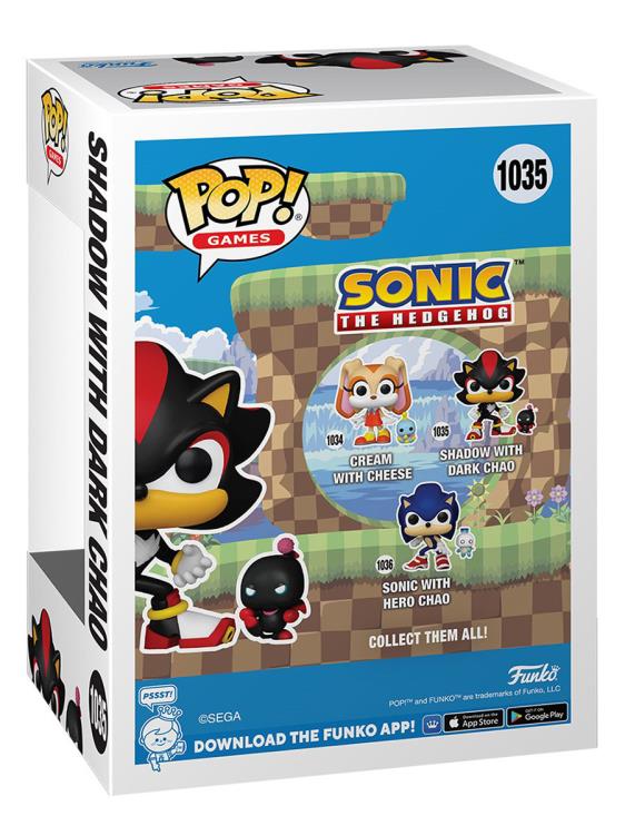 Funko Pop! & Buddy: Sonic the Hedgehog - Shadow with Dark Chao Figure #1035