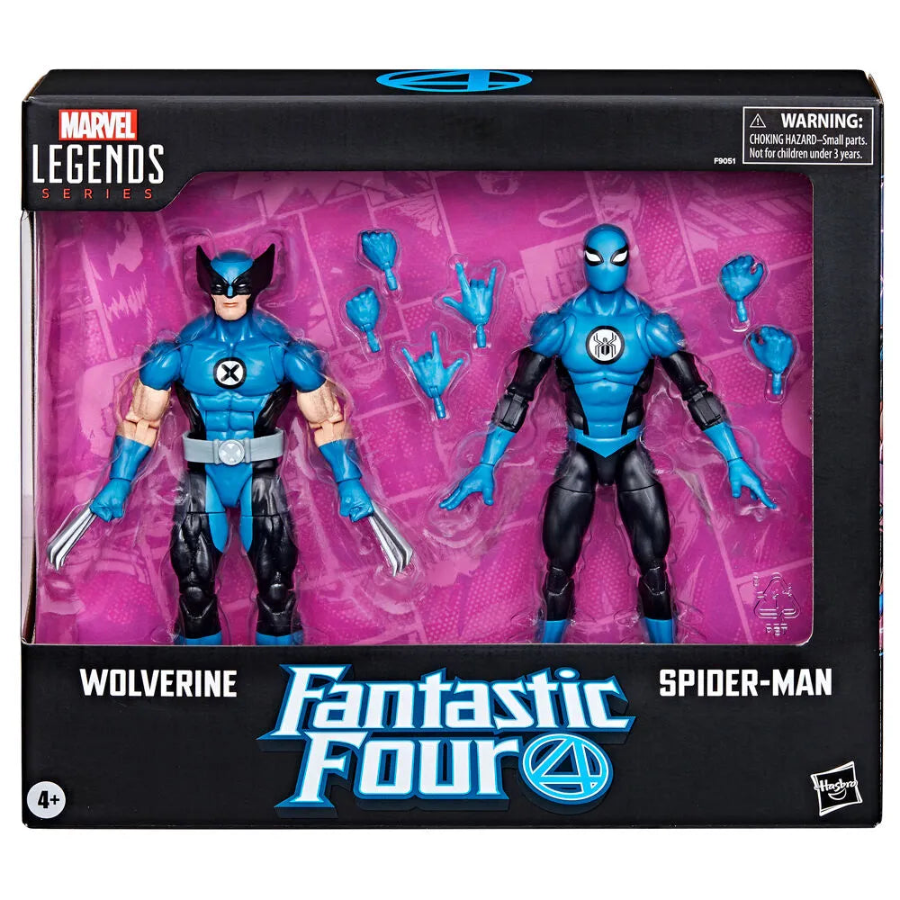 Fantastic Four Marvel Legends Spider-Man & Wolverine (FF4 Deco) Two-Pack - Ginga Toys