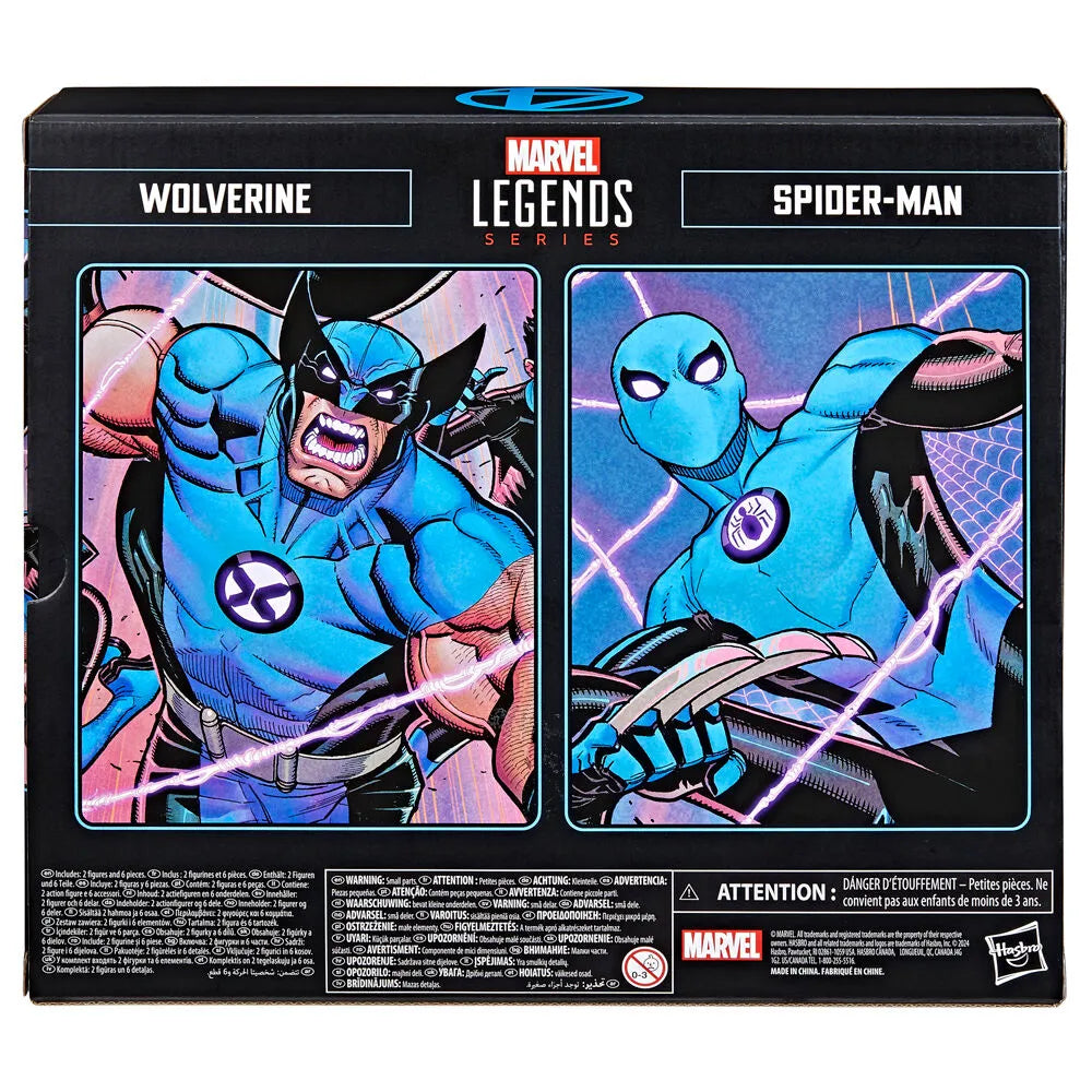 Fantastic Four Marvel Legends Spider-Man & Wolverine (FF4 Deco) Two-Pack - Ginga Toys