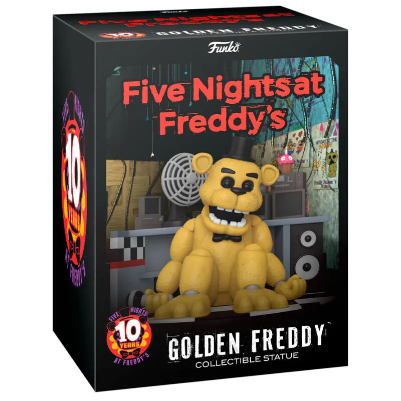 Five Nights at Freddy's 10th Golden Freddy FNAF Collectible Vinyl Statue - Ginga Toys