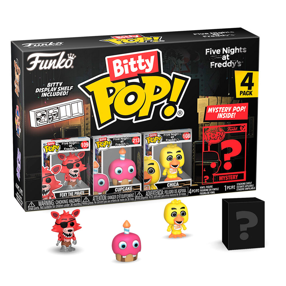 Five Nights at Freddy's Bitty Pop! Foxy Four-Pack - Ginga Toys