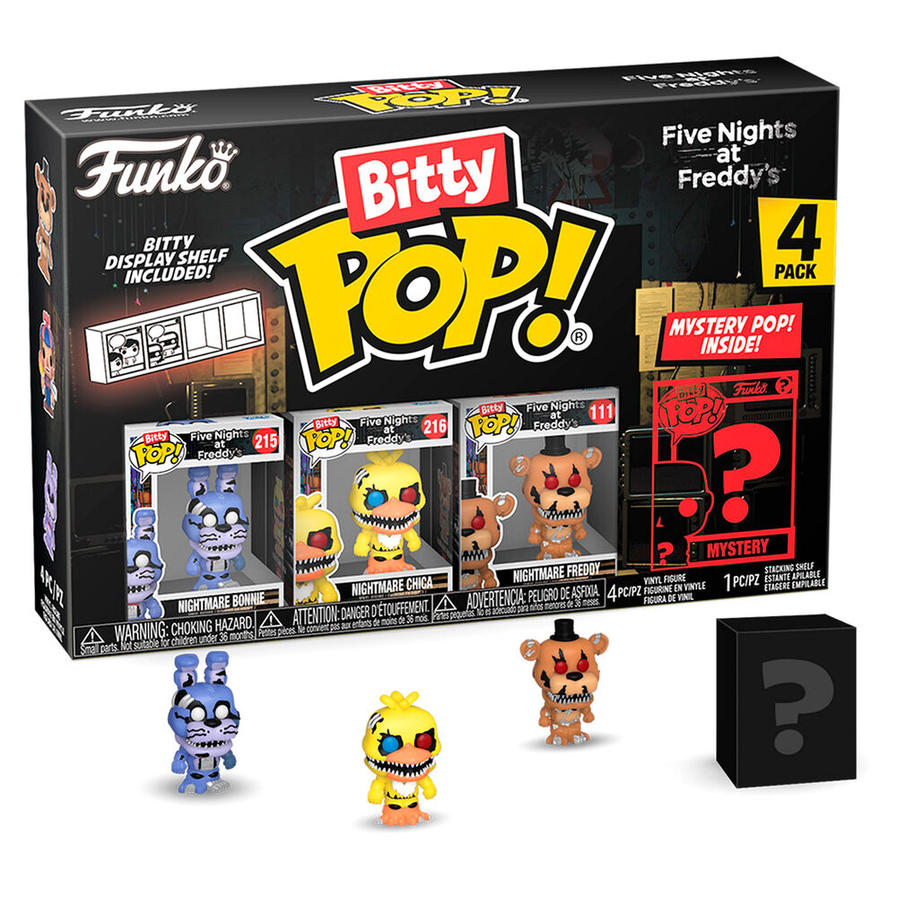 Five Nights at Freddy's Bitty Pop! Nightmare Bonnie Four-Pack - Ginga Toys