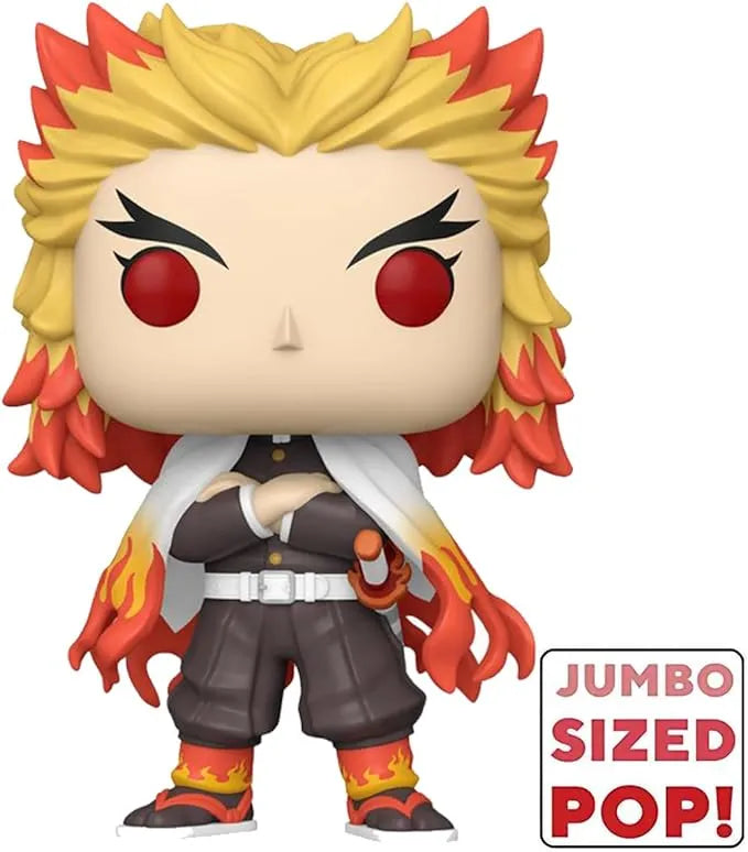 Funko 10" Pop! Demon Slayer: Kimetsu no Yaiba - Kyojuro Rengoku Jumbo Exclusive Vinyl Figure #1399