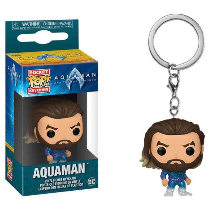 Funko Pocket Pop! Keychain: Aquaman and the Lost Kingdom - Aquaman (Stealth Suit) Vinyl Figure - Funko - Ginga Toys