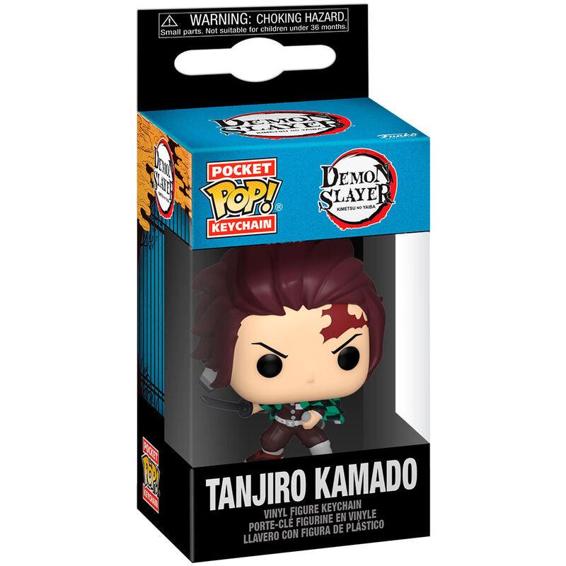 Funko Pocket Pop! Keychain: Demon Slayer: Kimetsu no Yaiba - Tanjiro Kamado Figure - Ginga Toys