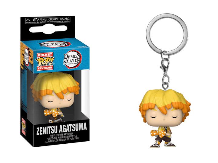 Funko Pocket Pop! Keychain: Demon Slayer: Kimetsu no Yaiba - Zenitsu Agatsuma Figure - Ginga Toys