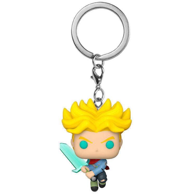 Funko Pocket Pop! Keychain: Dragon Ball Super Saiyan Trunks with Sword Figure - Ginga Toys