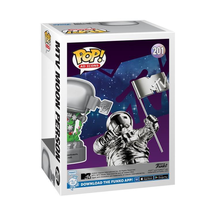 Funko Pop! Ad Icons: MTV 40th Anniversary - Moon Person Vinyl Figure #201 - Funko - Ginga Toys