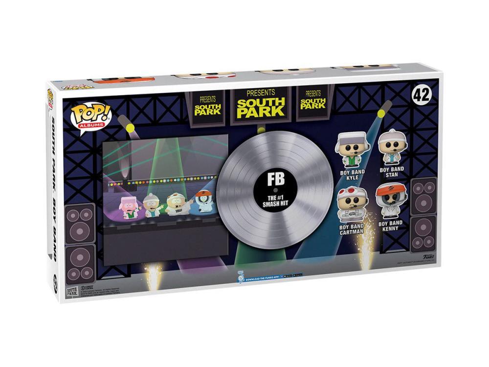 Funko Pop! Albums Deluxe: South Park - Boy Band 4-Pack Figures with Album - Funko - Ginga Toys
