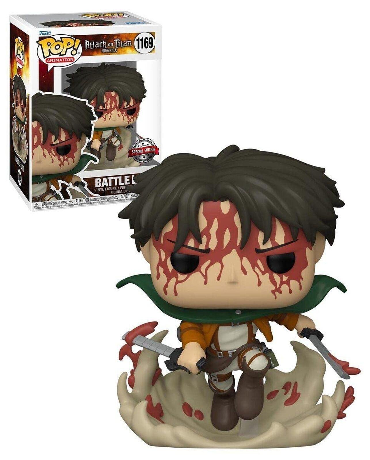 Funko Pop! Animation: Attack on Titan - Battle Levi Exclusive Figure #1169 - Funko - Ginga Toys