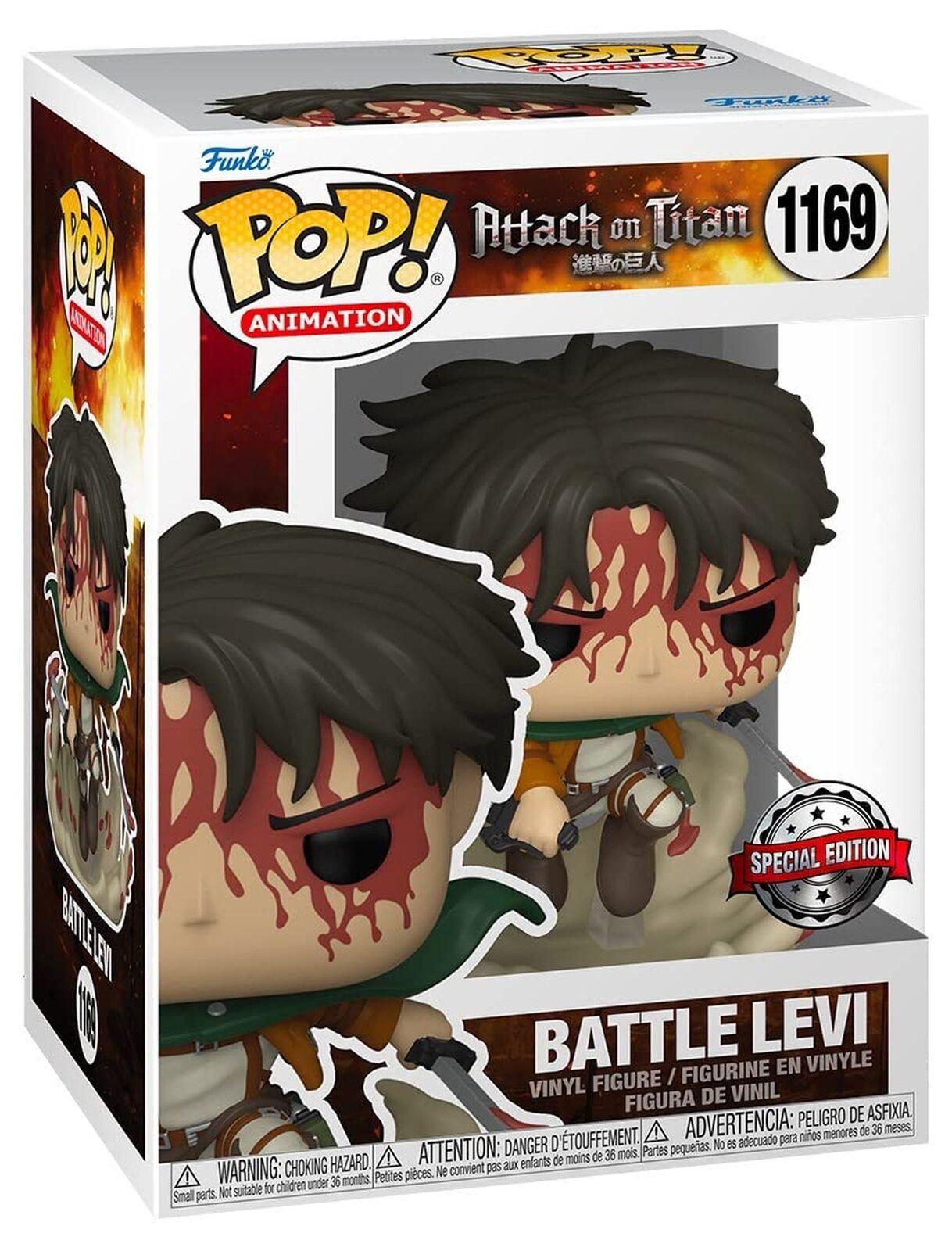 Funko Pop! Animation: Attack on Titan - Battle Levi Exclusive Figure #1169 - Funko - Ginga Toys