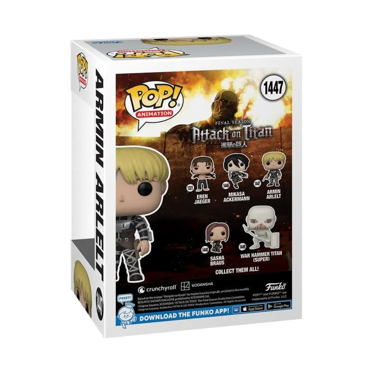 Funko Pop! Animation: Attack on Titan: Final Season - Armin Arlert Figure #1447 - Ginga Toys