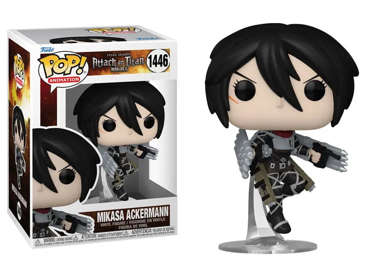 Funko Pop! Animation: Attack on Titan: Final Season - Mikasa Ackerman Figure #1446 - Ginga Toys