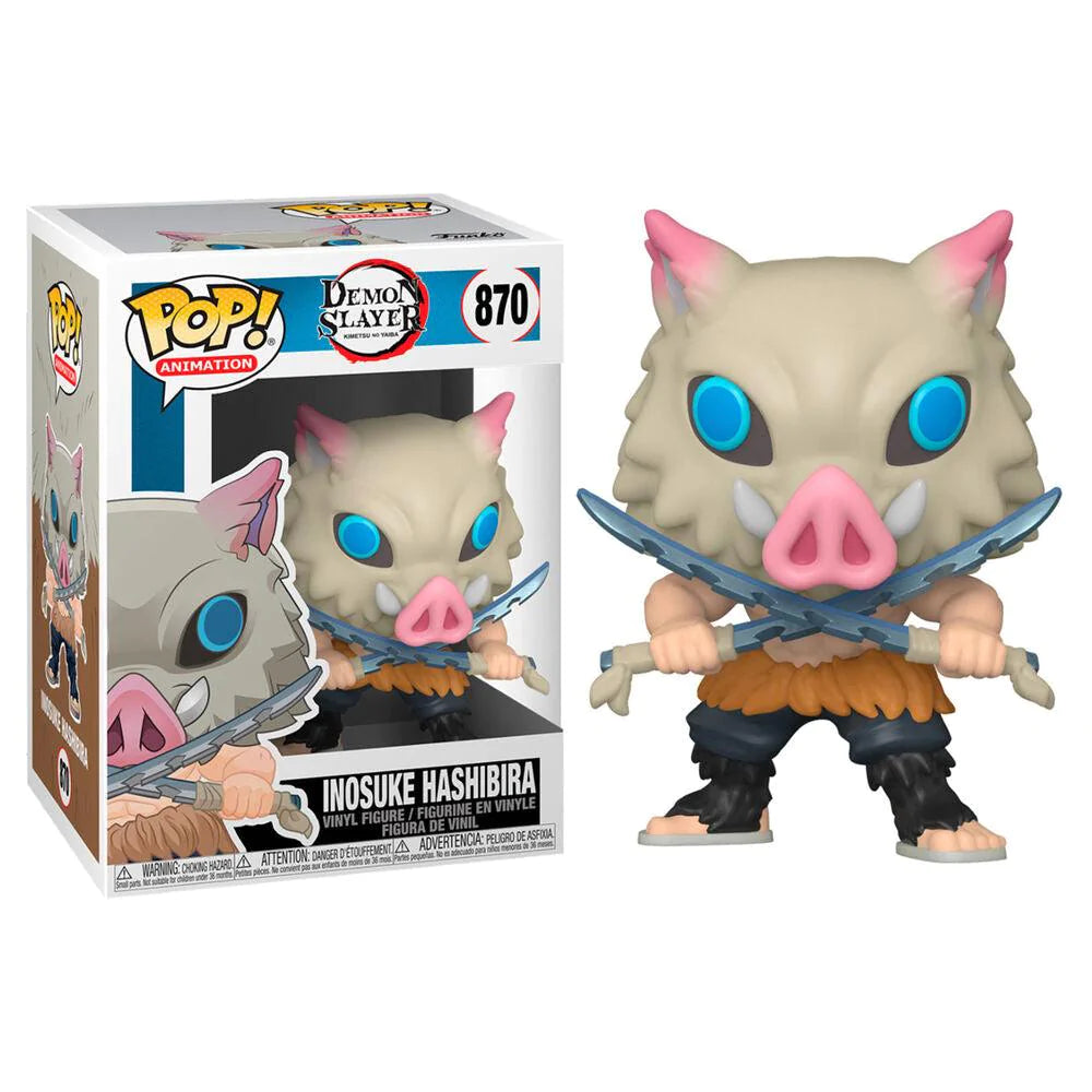 Funko POP Animation Demon Slayer Kimetsu No Yaiba Inosuke Hashibira Vinyl Figure #870 - Funko - Ginga Toys