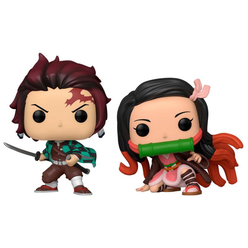 Funko Pop! Animation: Demon Slayer - Tanjiro & Nezuko Exclusive Figure 2-Pack - Funko - Ginga Toys