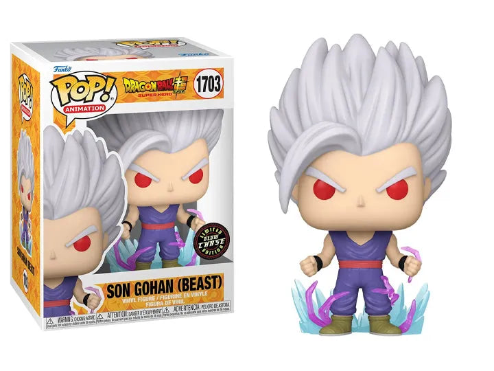 Funko Pop! Animation: Dragon Ball Super: Super Hero - Gohan Beast (Chase) Vinyl Figure #1703 - Ginga Toys