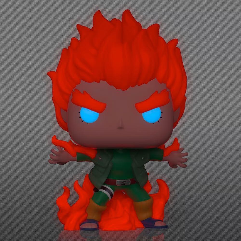 Funko Pop! Animation: Naruto Shippuden – Might Guy (Eight Inner Gates) Glow Exclusive Figure #824 - Funko - Ginga Toys