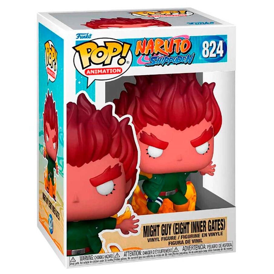 Funko Pop! Animation: Naruto Shippuden - Might Guy Figure (Eight Inner Gates) #824 - Ginga Toys