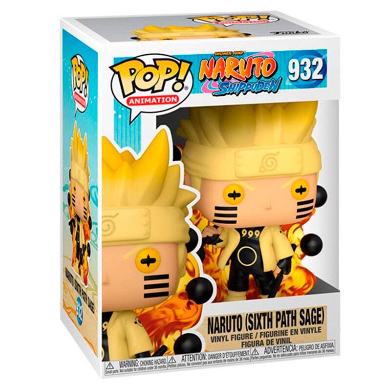 Funko Pop! Animation: Naruto Shippuden - Naruto Figure (Six Path Sage) #932 - Ginga Toys