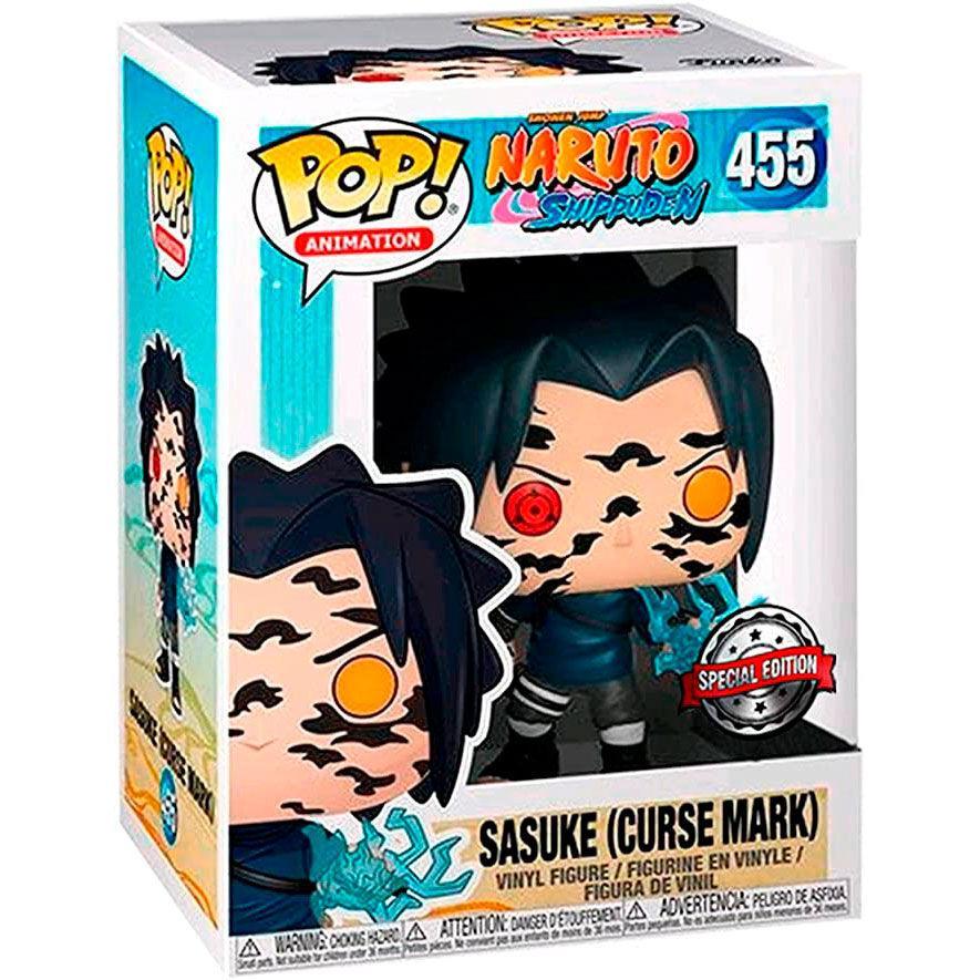 Pop! Animation: Naruto Shippuden - Sasuke Uchiha (Curse Mark) Exclusive Vinyl Figure #455 - Funko - Ginga Toys