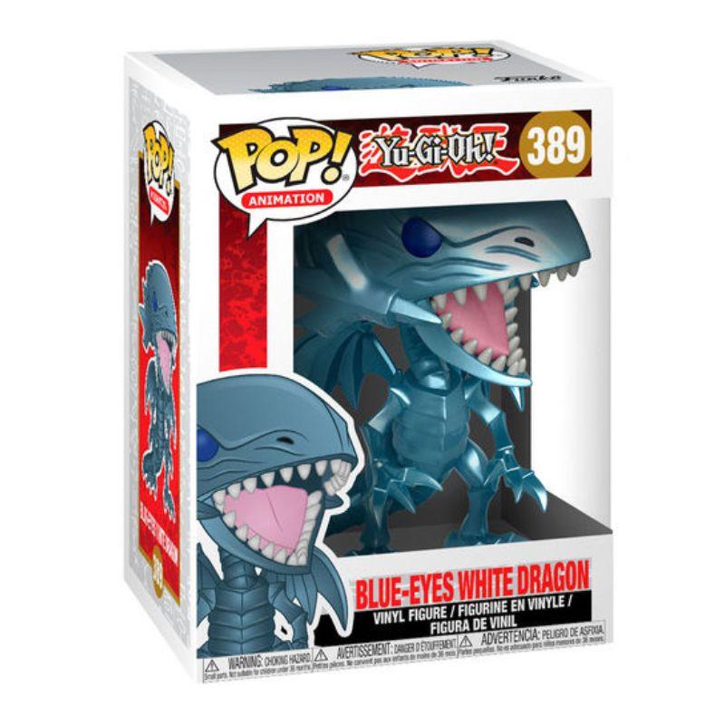 Funko Pop! Animation: Yu-Gi-Oh! - Blue Eyes White Dragon Figure #389 - Ginga Toys