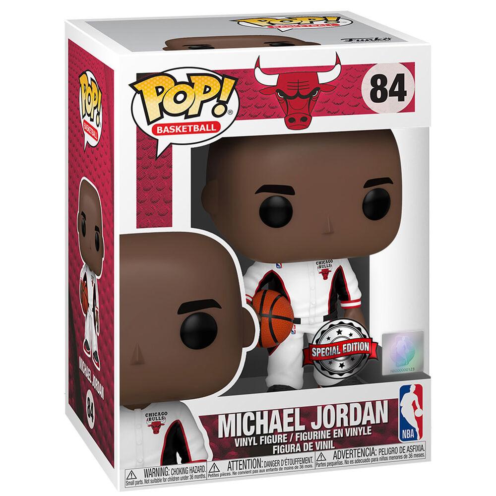 Funko Pop! Basketball - Chicago Bulls Michael Jordan (White Warmup Suit) Exclusive Vinyl Figure #84 - Ginga Toys