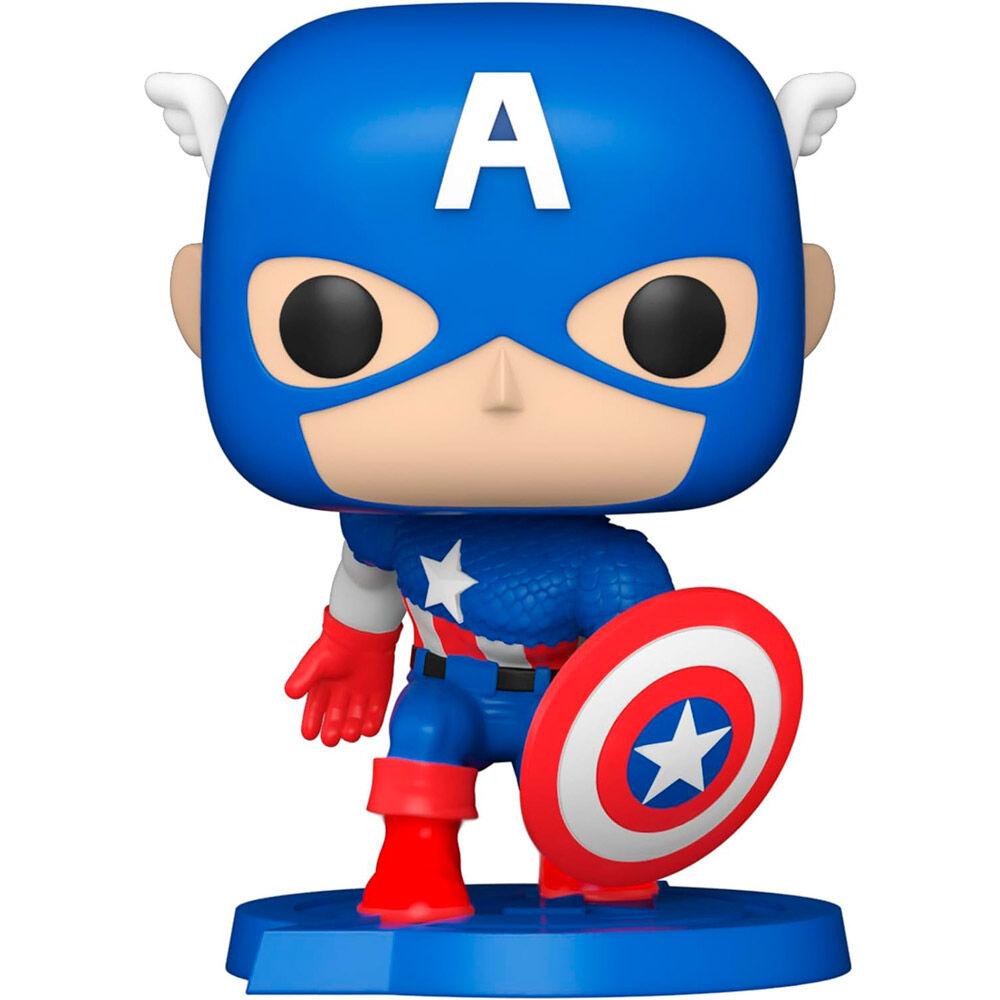 Funko Pop! Comic Covers: Marvel (Avengers #4) Captain America Figure #27 - Ginga Toys