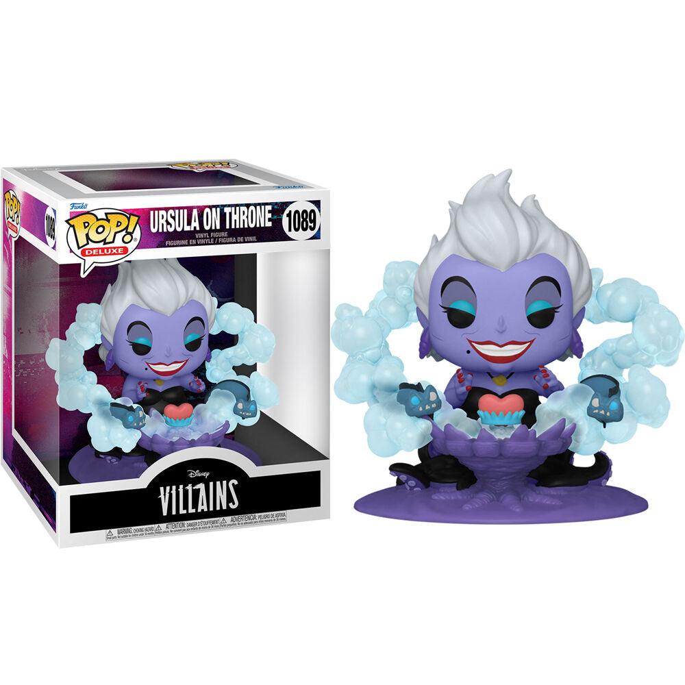 Funko Pop! Deluxe: Disney Villains - Ursula on Throne Figure Vinyl #1089 - Funko - Ginga Toys