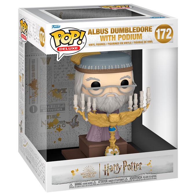 Funko Pop! Deluxe: Harry Potter and the Prisoner of Azkaban 20th - Dumbledore with Podium #172 - Ginga Toys